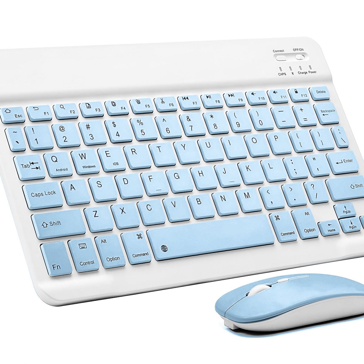 GENERICO - Pack Teclado Mouse Inalambrico Kit Teclado Para iPad Tablet