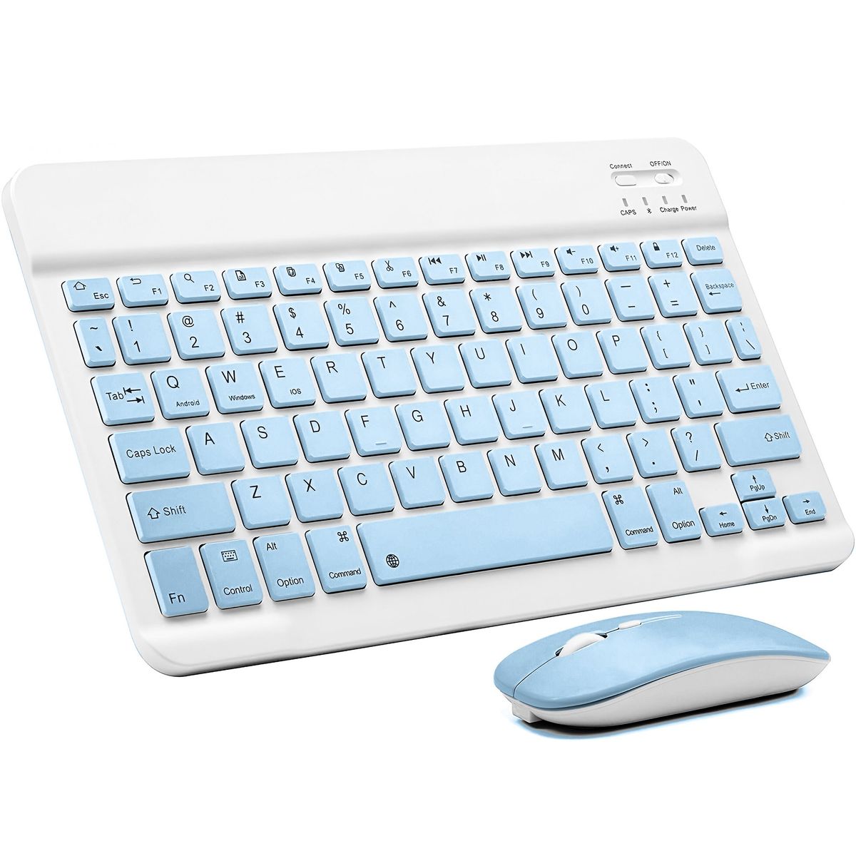 GENERICO - Pack Teclado Mouse Inalambrico Kit Teclado Para iPad Tablet