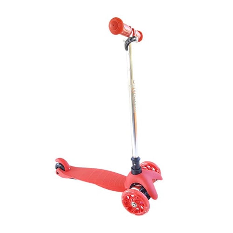 GENERICO - Scooter Mini Luz Led Buppi Toys Roll Rojo