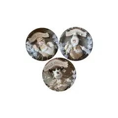 UNIVERSAL - Pack de 3 Adornos Con Muñeco Para Puerta Navideño