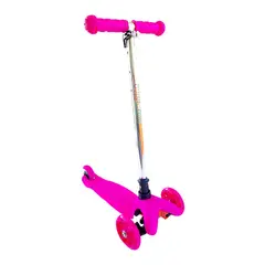 GENERICO - Scooter Mini Luz Led Buppi Toys Roll Pink Rosado