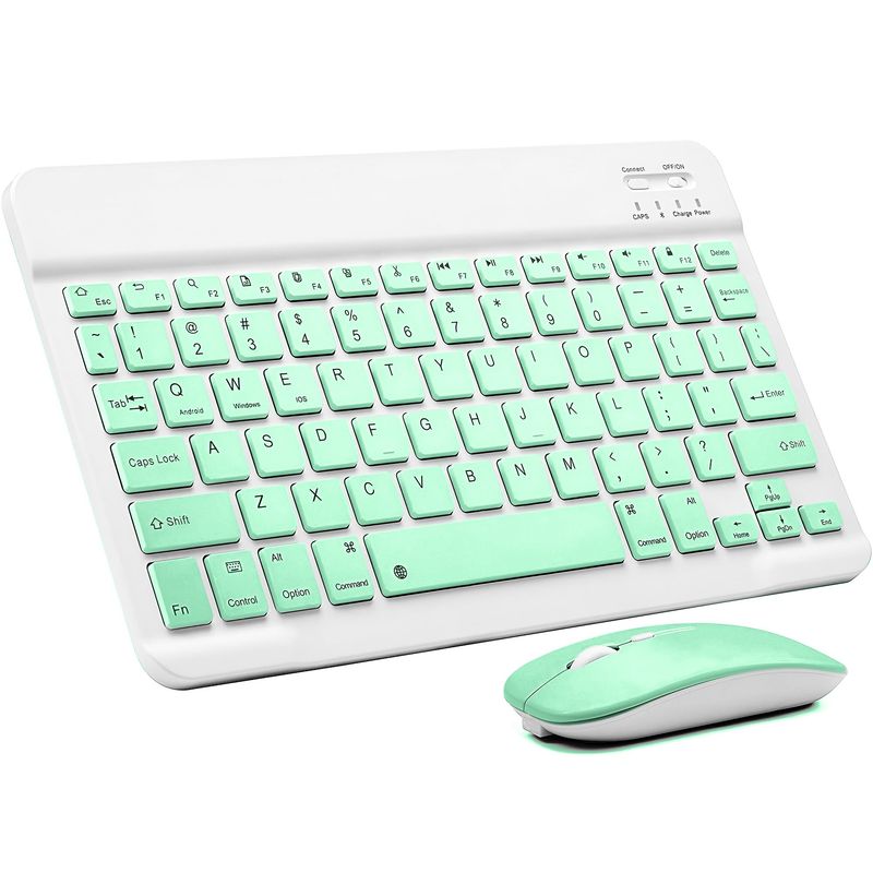 GENERICO - Pack Teclado Mouse Inalambrico Kit Teclado Para iPad Tablet
