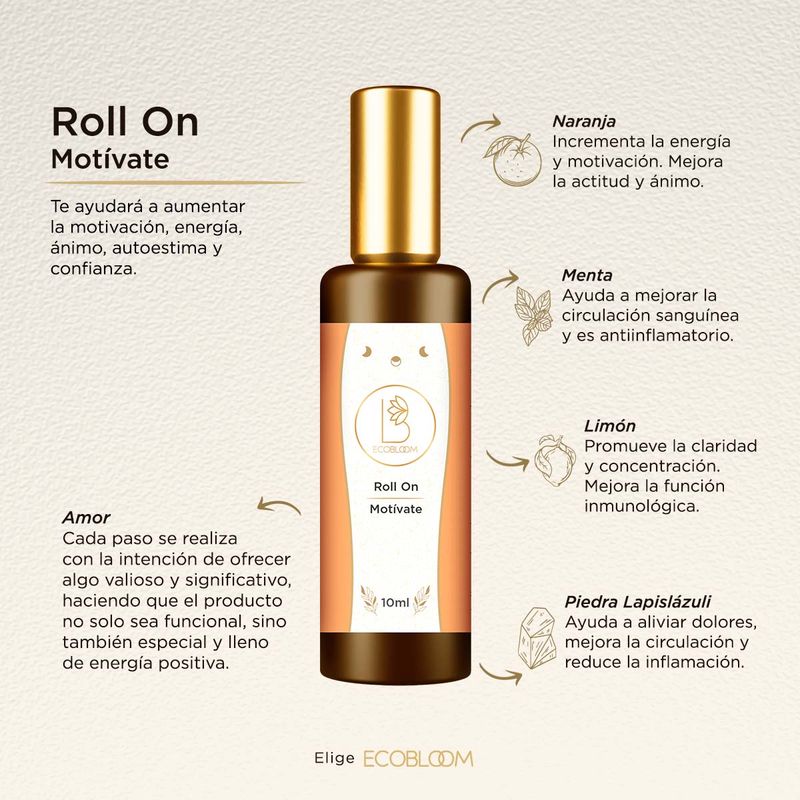 GENERICO - Roll on de aromaterapia y gemoterapia motivante