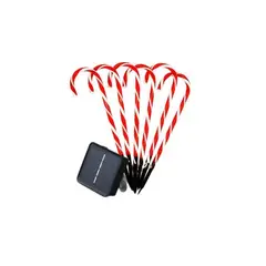 UNIVERSAL - Pack 6 Bastones De Caramelo Grandes Para Exteriores de Navidad