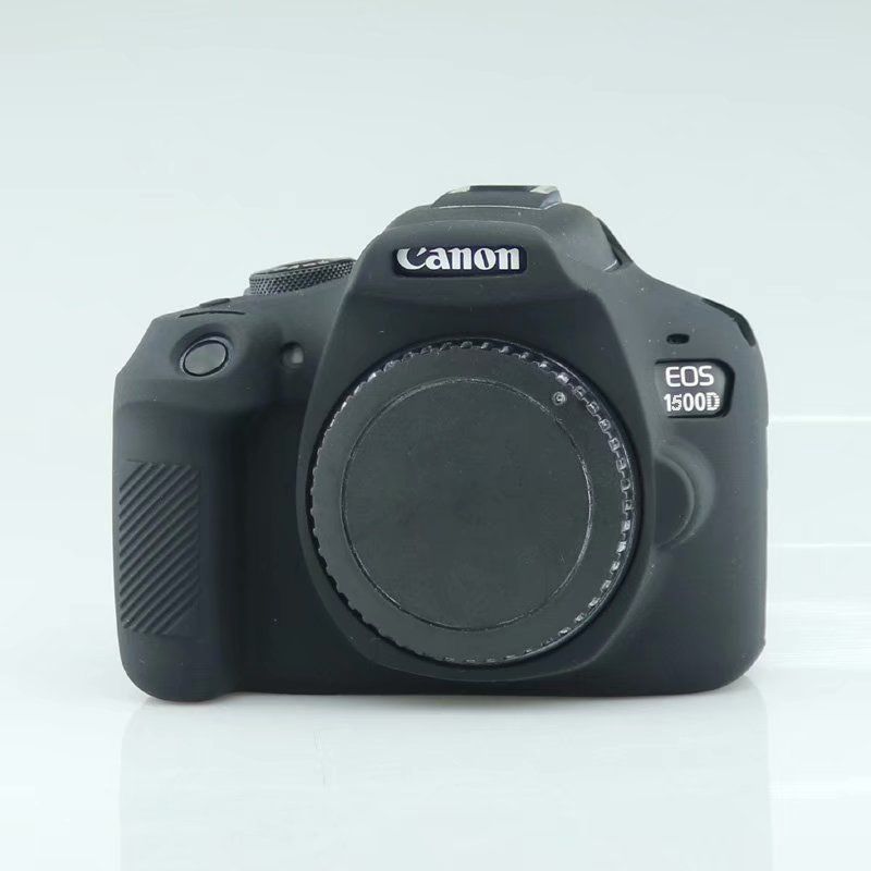 GENERICO - FUNDA SILICONA PARA CANON T5 T6 T7 COLOR NEGRO