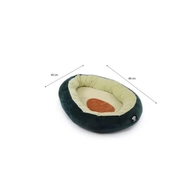 GENERICO - Cama Para Mascota Perro Gato Ultrasuave Palta Lover 45x60cm