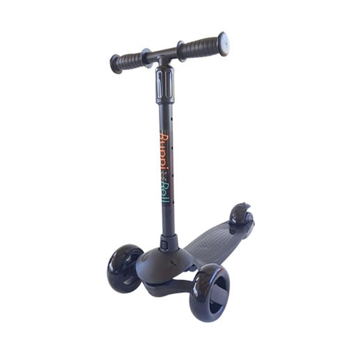 GENERICO - Scooter Plegable Luz Led Buppi Toys Roll Negro