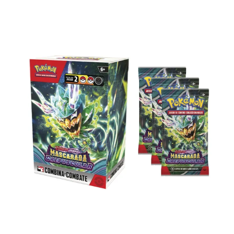 LA COMARCA - Scarlet & Violet Twilight Masquerade - Build and Battle Box + 3 booster pack español