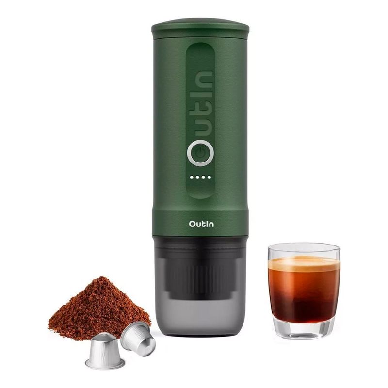 GENERICO - Máquina de Café Espresso Eléctrica Portátil Outin Nano