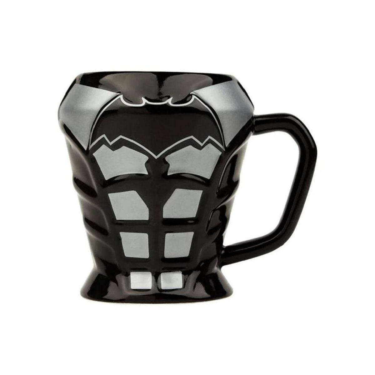 GENERICO - Tazón Taza 3d Cerámica Batman Liga De La Justicia - Negro