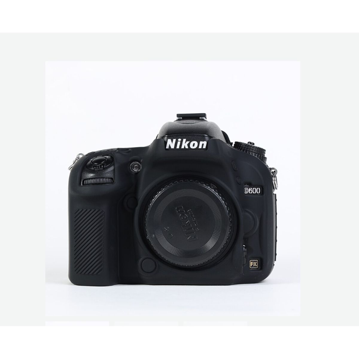 GENERICO - FUNDA SILICONA PARA NIKON D600 D610 COLOR NEGRO
