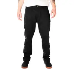 HANG LOOSE - Pantalon Negro Washed Hombre