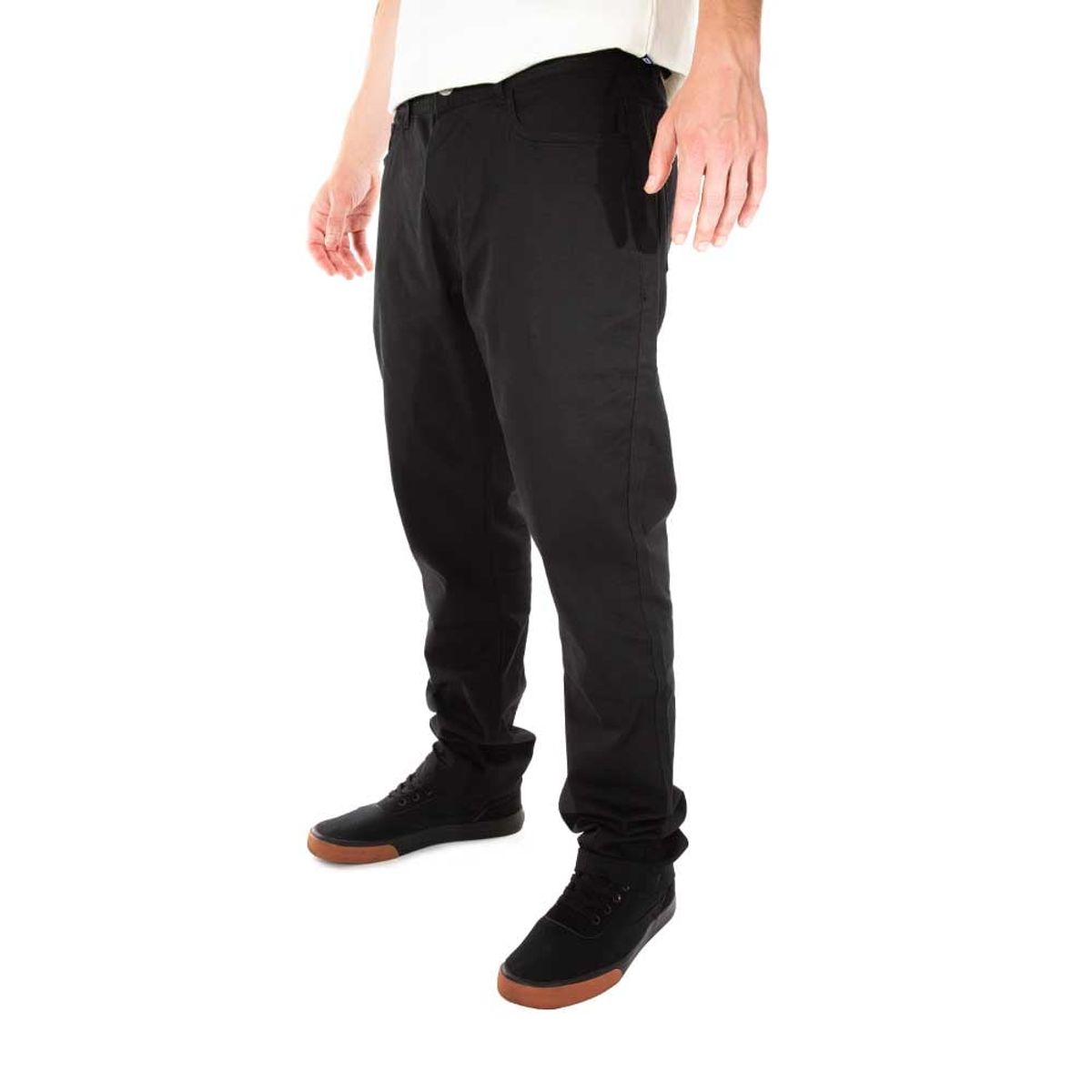HANG LOOSE - Pantalon Negro Washed Hombre Hang Loose