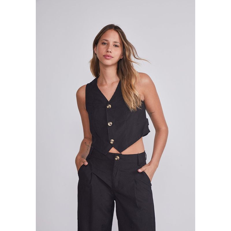 SIOUX - Blusa Mujer Negro Gillette Liviano Sioux