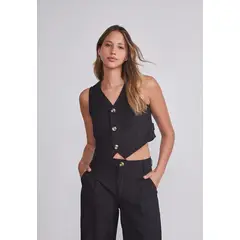 SIOUX - Blusa Mujer Negro Gillette Liviano