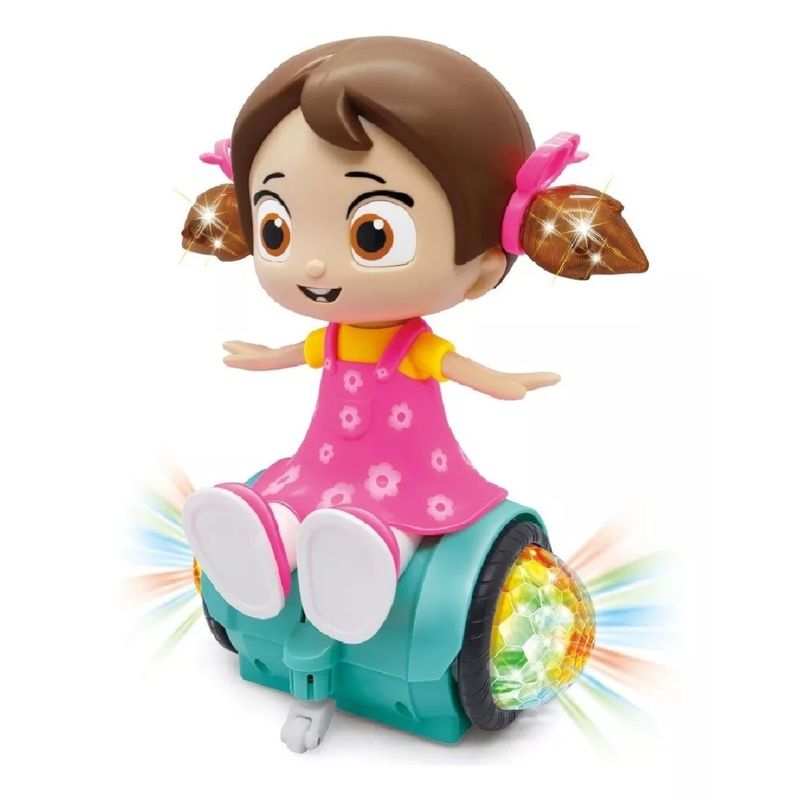 GENERICO - Muñeca princesa musical bailarina luces led scooter