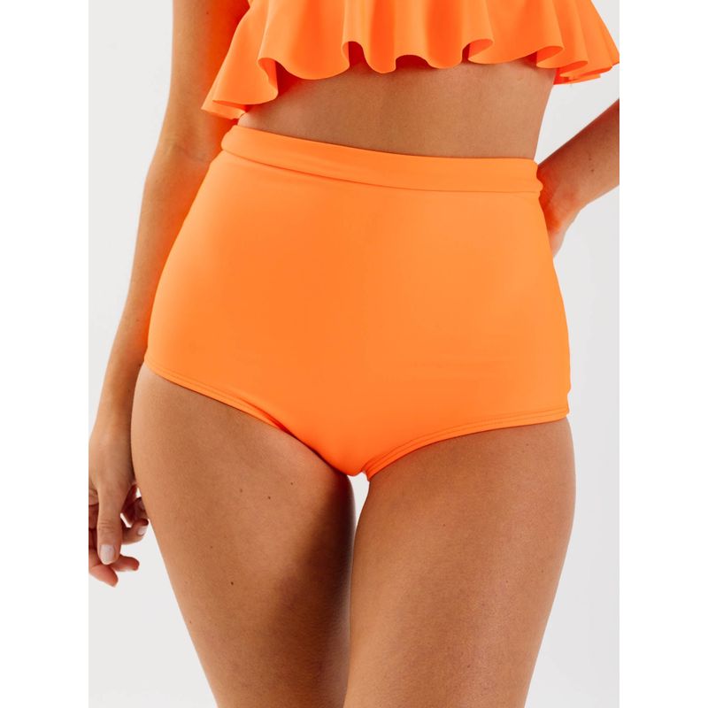 DAIKIRI BIKINIS - Daikiri Bottom de Bikini Mujer Negro Liso Culote Extra Confort UV 50+
