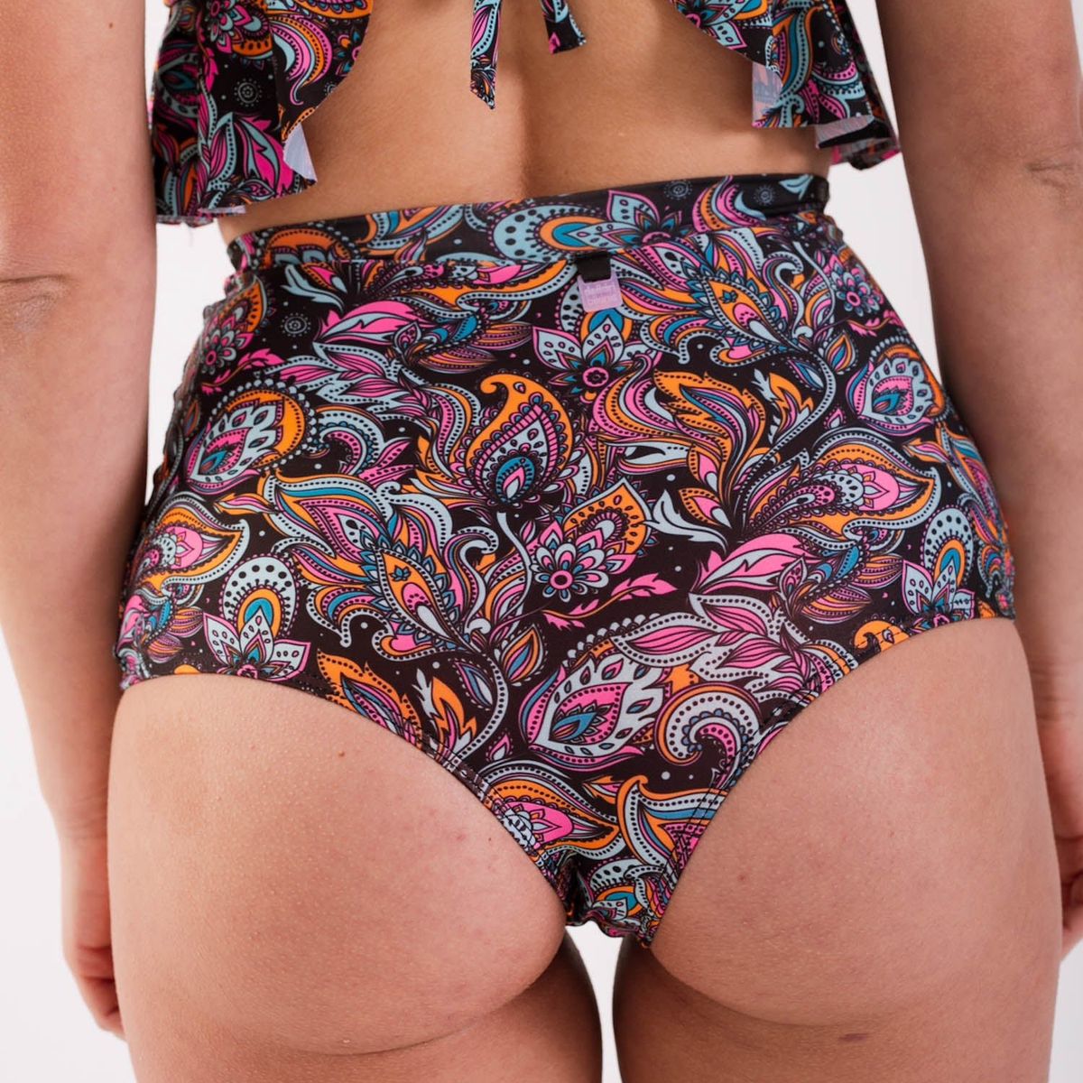 DAIKIRI BIKINIS - Daikiri Bottom de Bikini Mujer Negro Liso Culote Extra Confort UV 50+