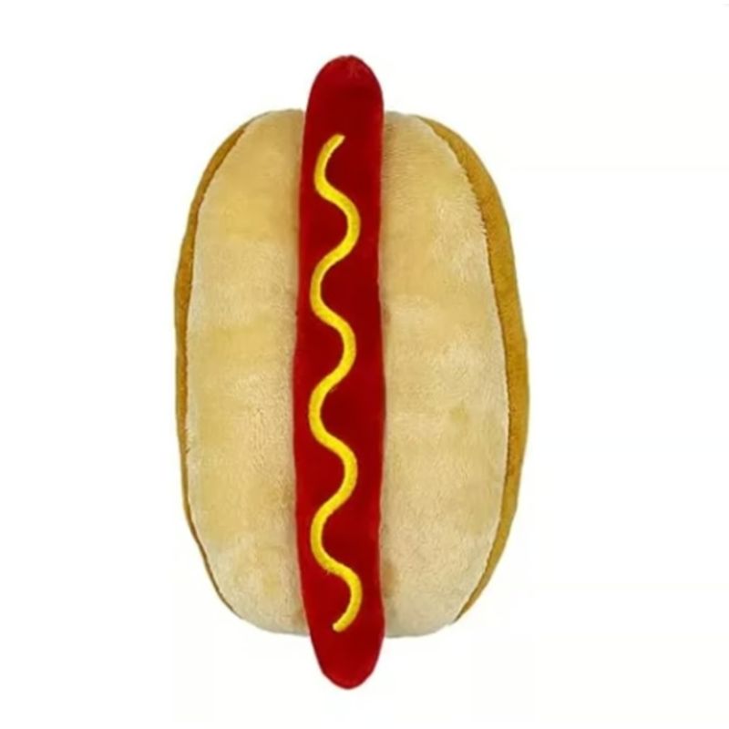 GENERICO - Peluche Para Perros Y Gatos Forma Hot Dogs