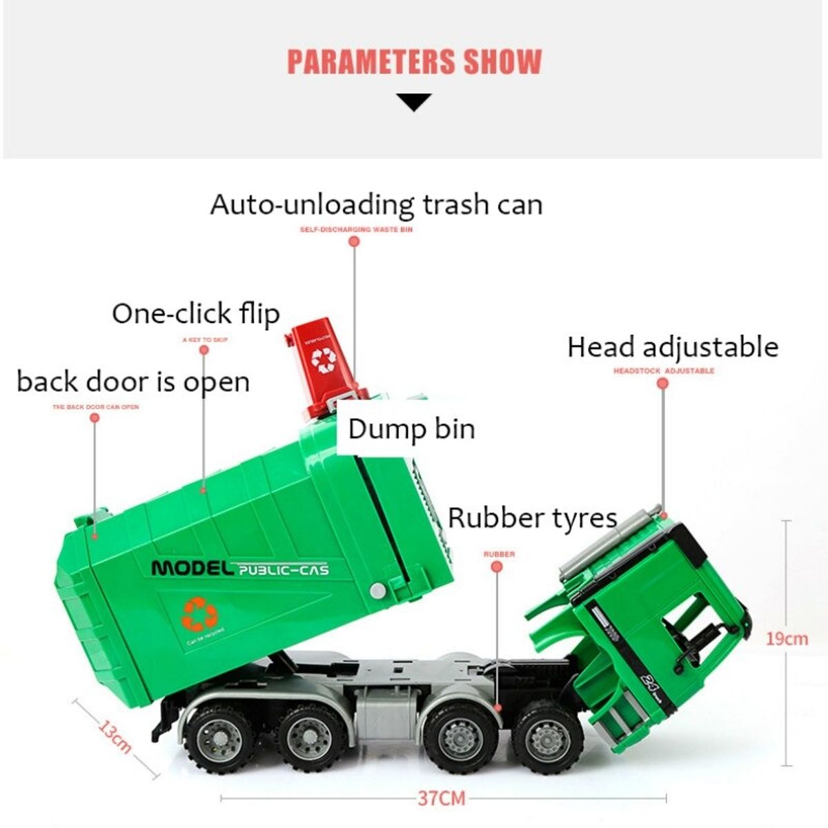 GENERICO - CAMION DE BASURA INTERACTIVO PRODUCTO NUEVO CAJA DAÑADA