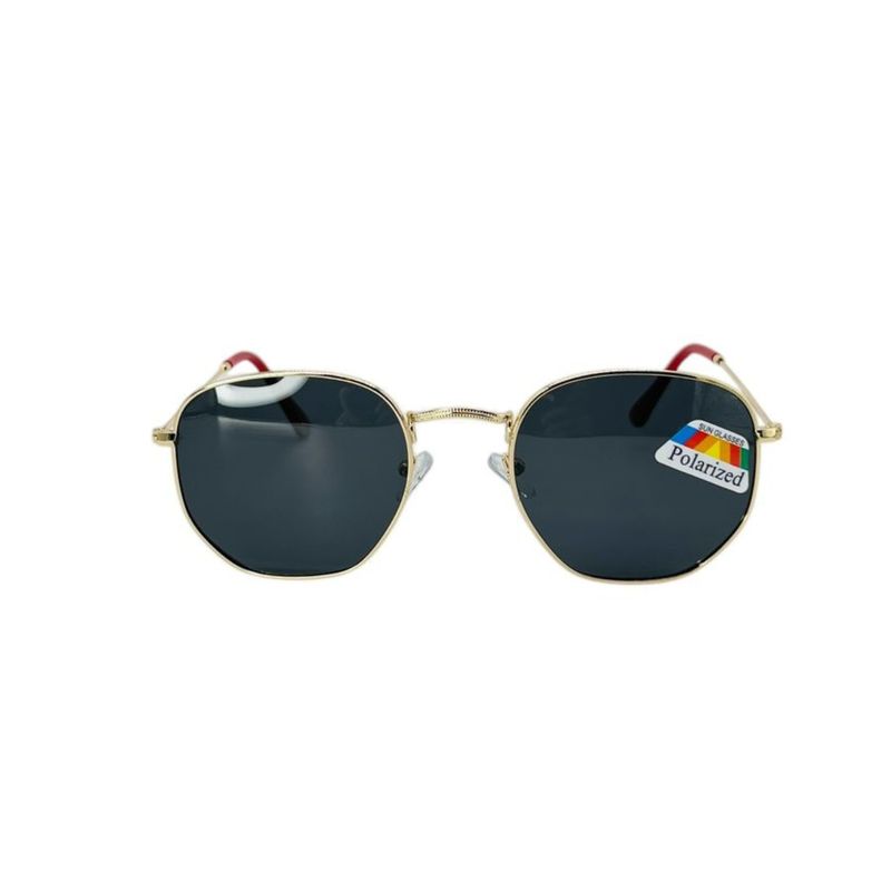 GENERICO - Lentes de sol polarizadas clasicas modelo hexagonal unisex