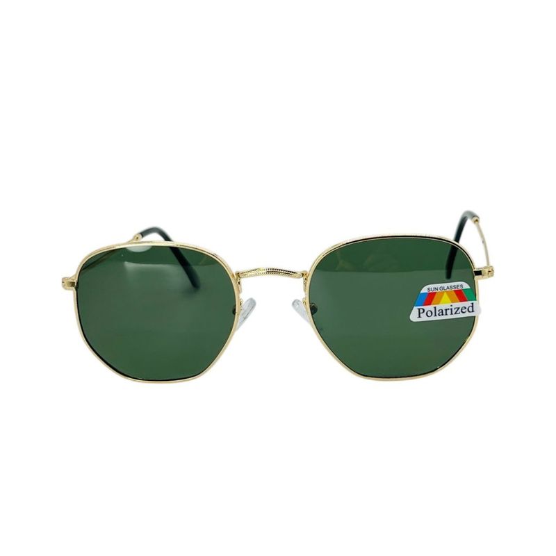GENERICO - Lentes de sol polarizadas clasicas modelo hexagonal unisex