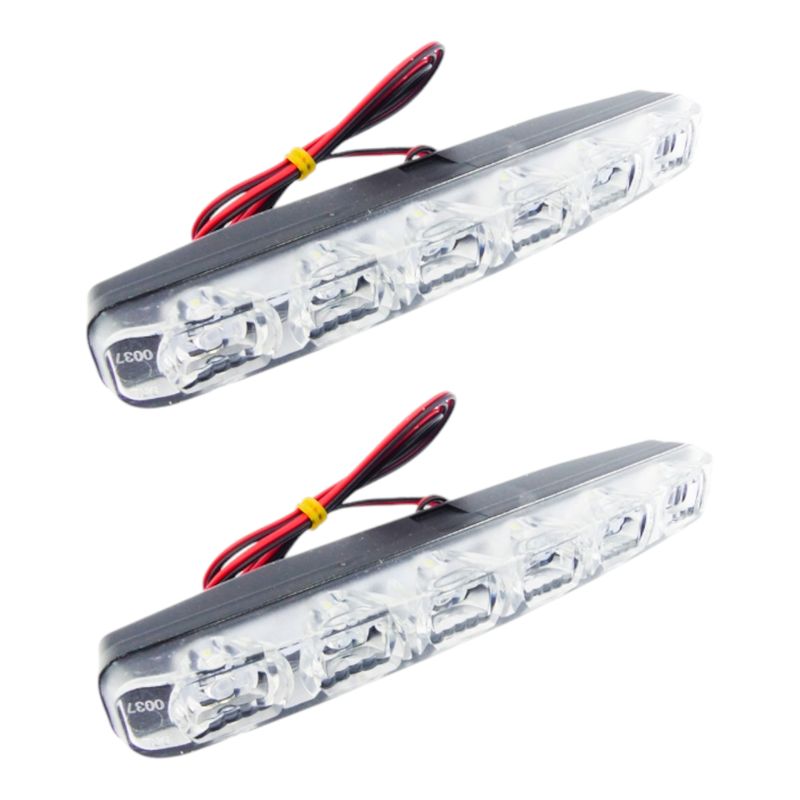 GENERICO - x2 Neblinero De 6 LED Para Auto