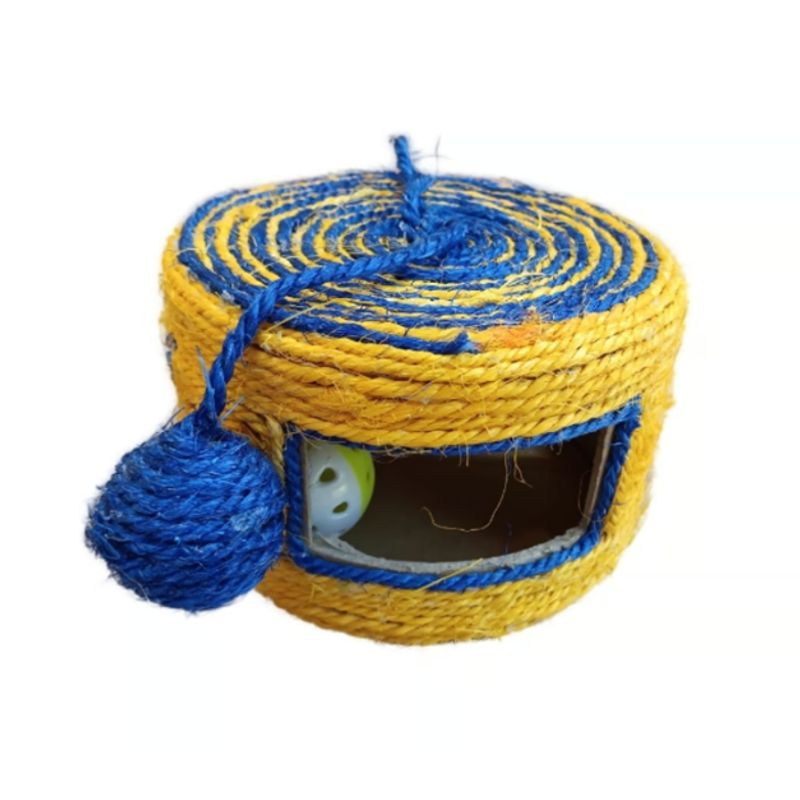 GENERICO - Juguete Rascador Tambor Para Gatos Amarillo
