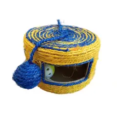 GENERICO - Juguete Rascador Tambor Para Gatos Amarillo