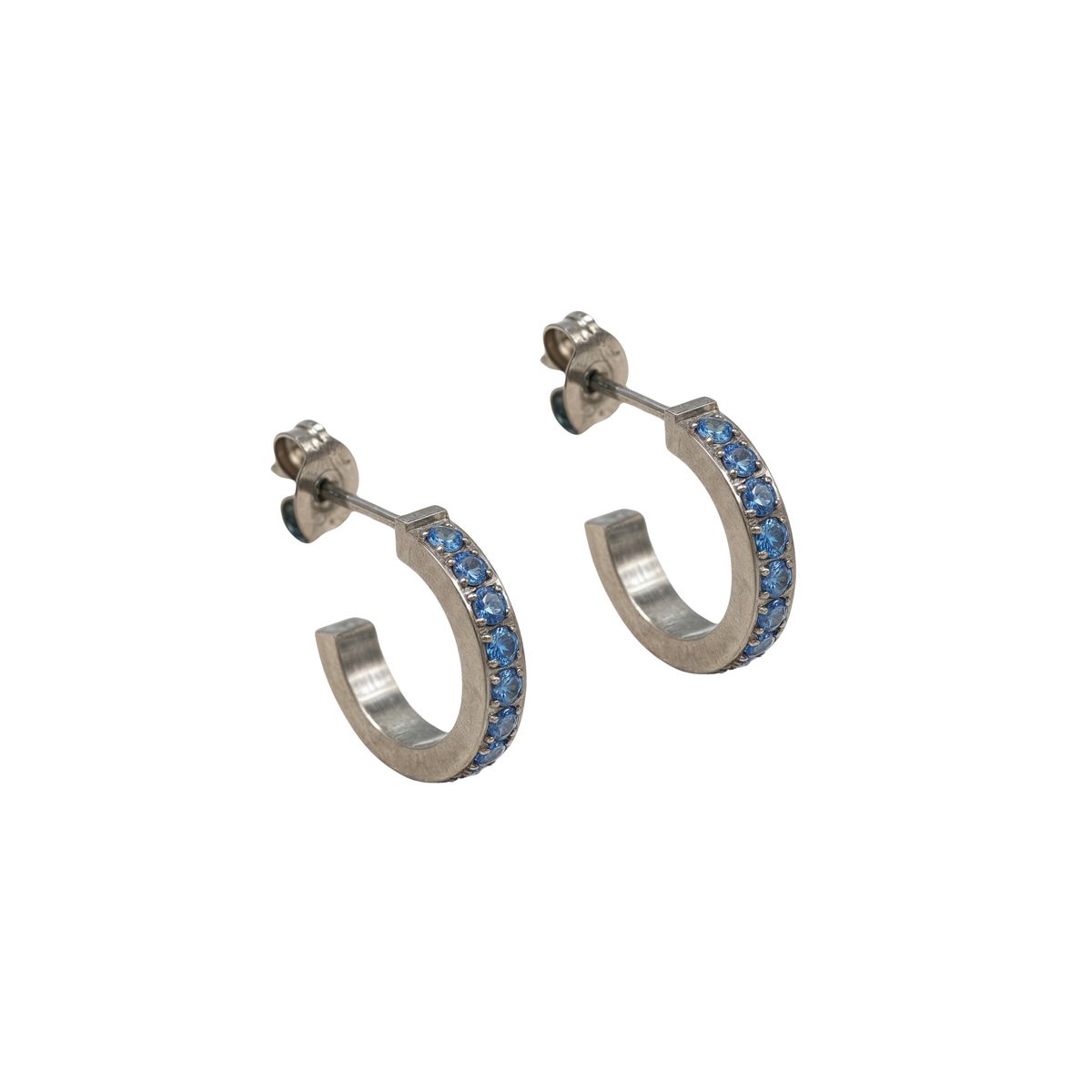 ELBAULDEJUMA - Aros zirconias azules 10mm Titanio Astm F136