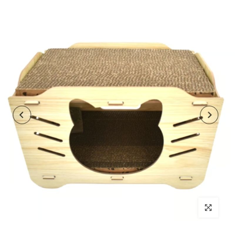 GENERICO - Casa Para Gatos Rascador De Madera