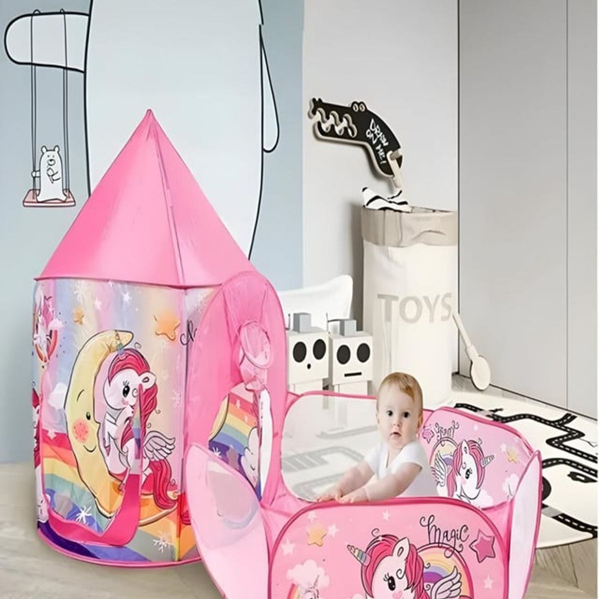 GENERICO - CARPA KAWAI UNICORNIO JUEGO INFANTIL