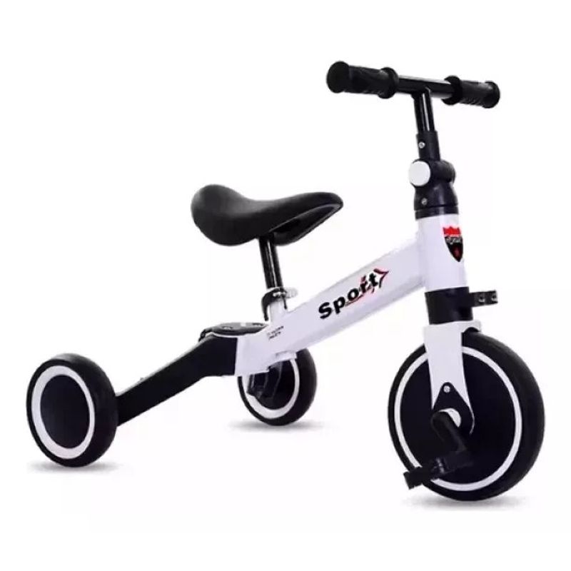 GENERICO - Bicicleta Aprendizaje Corre Pasillo Triciclo Infantil Blanco