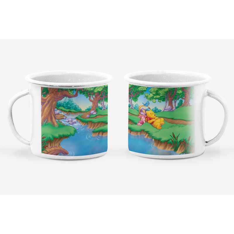 S/M - Taza Enlozada Lechera Winnie The Pooh Piglet