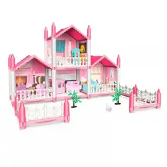 GENERICO - Casa De Muñecas Infantil Niñas 34x52x40cm Clasica Juguete