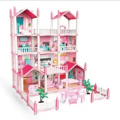 GENERICO - Casa De Muñecas Infantil Niñas 60x53x52cm Clasica Juguete