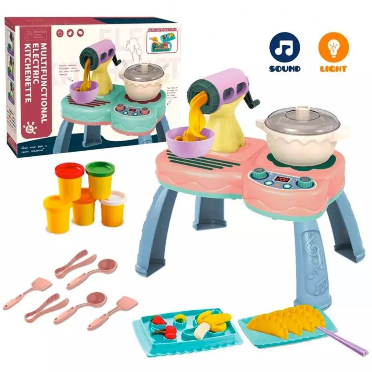 GENERICO - Cocina de Juguete Niña Plasticina Moldeable Masa Magica