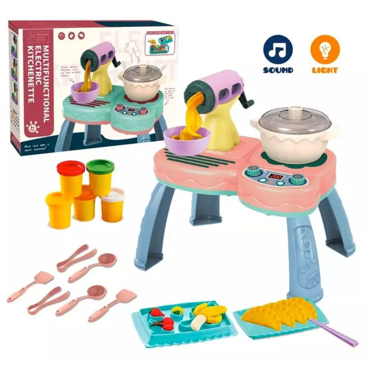 GENERICO - Cocina de Juguete Niña Plasticina Moldeable Masa Magica