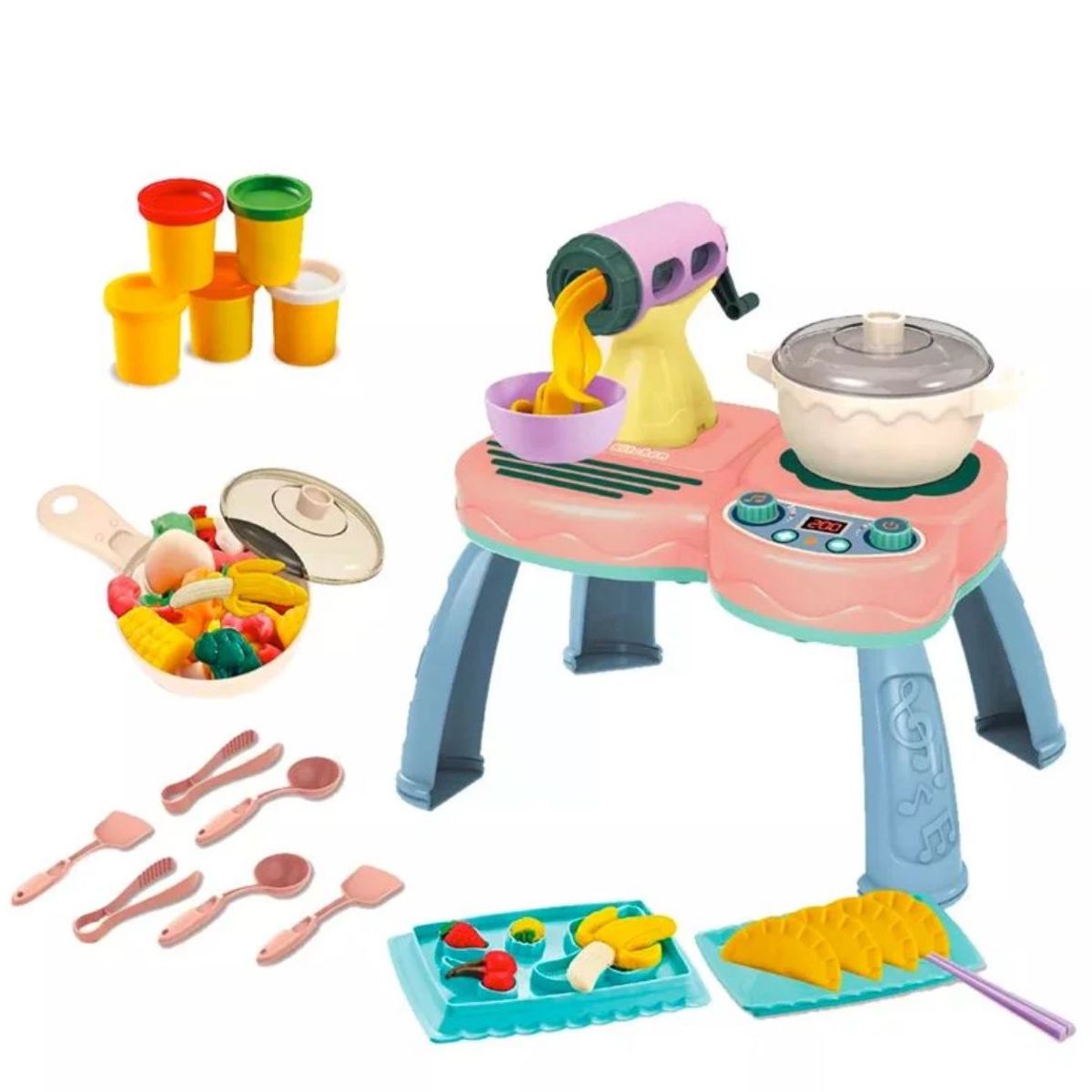 GENERICO - Cocina de Juguete Niña Plasticina Moldeable Masa Magica
