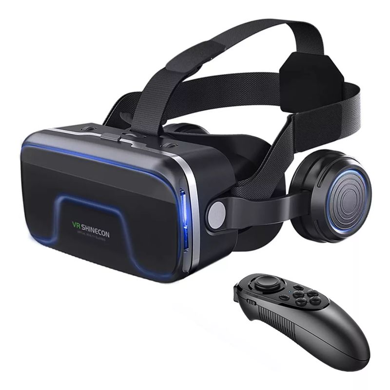 GENERICO - Gafas Realidad Virtual Vr Shinecon 3d + Control + Altavoces