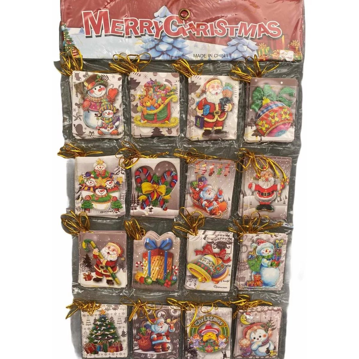 UNIVERSAL - Tarjeta De Navidad Para Regalos Incluye 128 UN