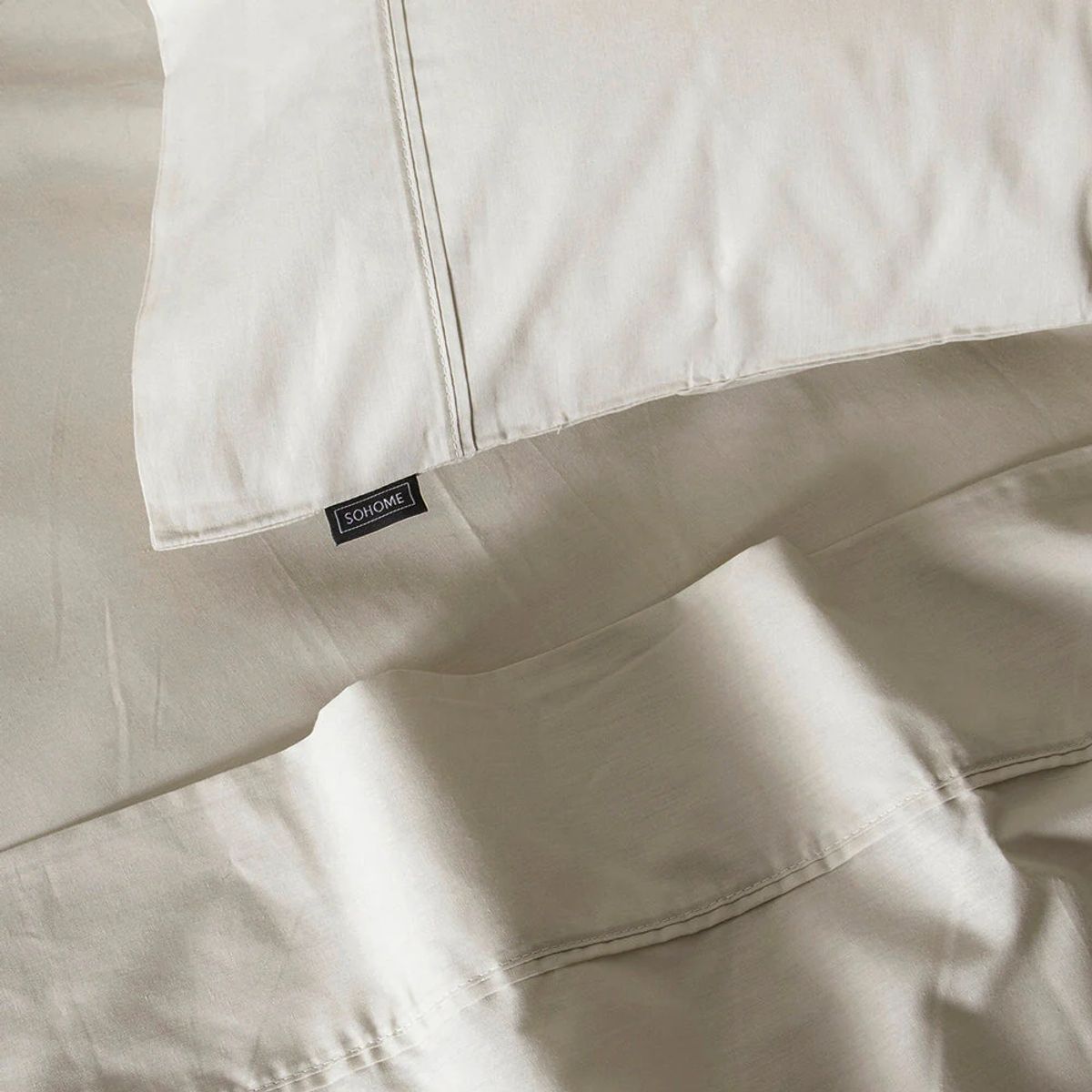 SOHOME - Juego de Sábanas Lisas 180 Hilos 2 Plazas Sohome