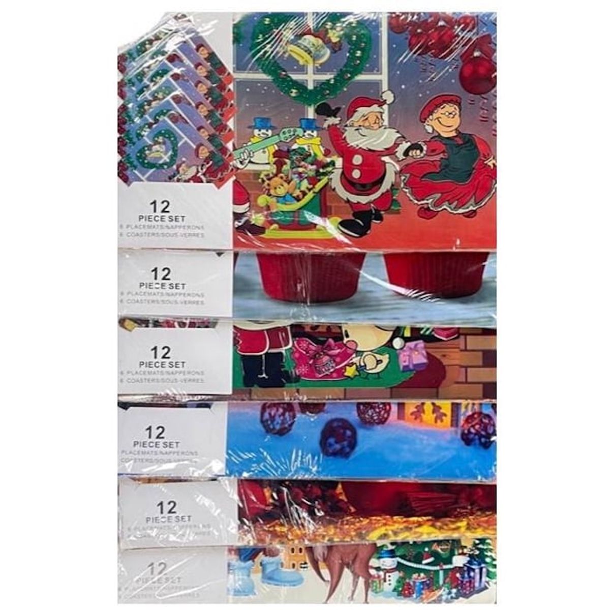 UNIVERSAL - 6 PACK PROMOCION Individual Navidad Mesa Impreso