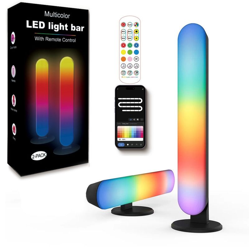 KUANGYE - Lampara Luz Led Rgb Decorativa Musical Inteligente Wifi Bt
