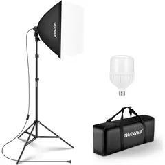 NEEWER - 35W 60cm Softbox Kit de Iluminación Estudio Fotográfico 5700K LED Luz