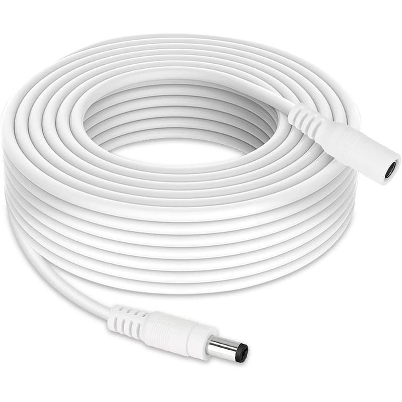 KUANGYE - Cable Extension Dc Fuente Poder 12v Camara Ip 10metros