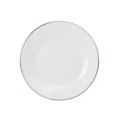 HALLEN - Plato de Entrada 20cm Royal Borde Dorado Menaje Cocina Hogar