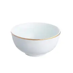 HALLEN - Bowl 11cm de Porcelana Royal Borde Dorado Menaje Cocina
