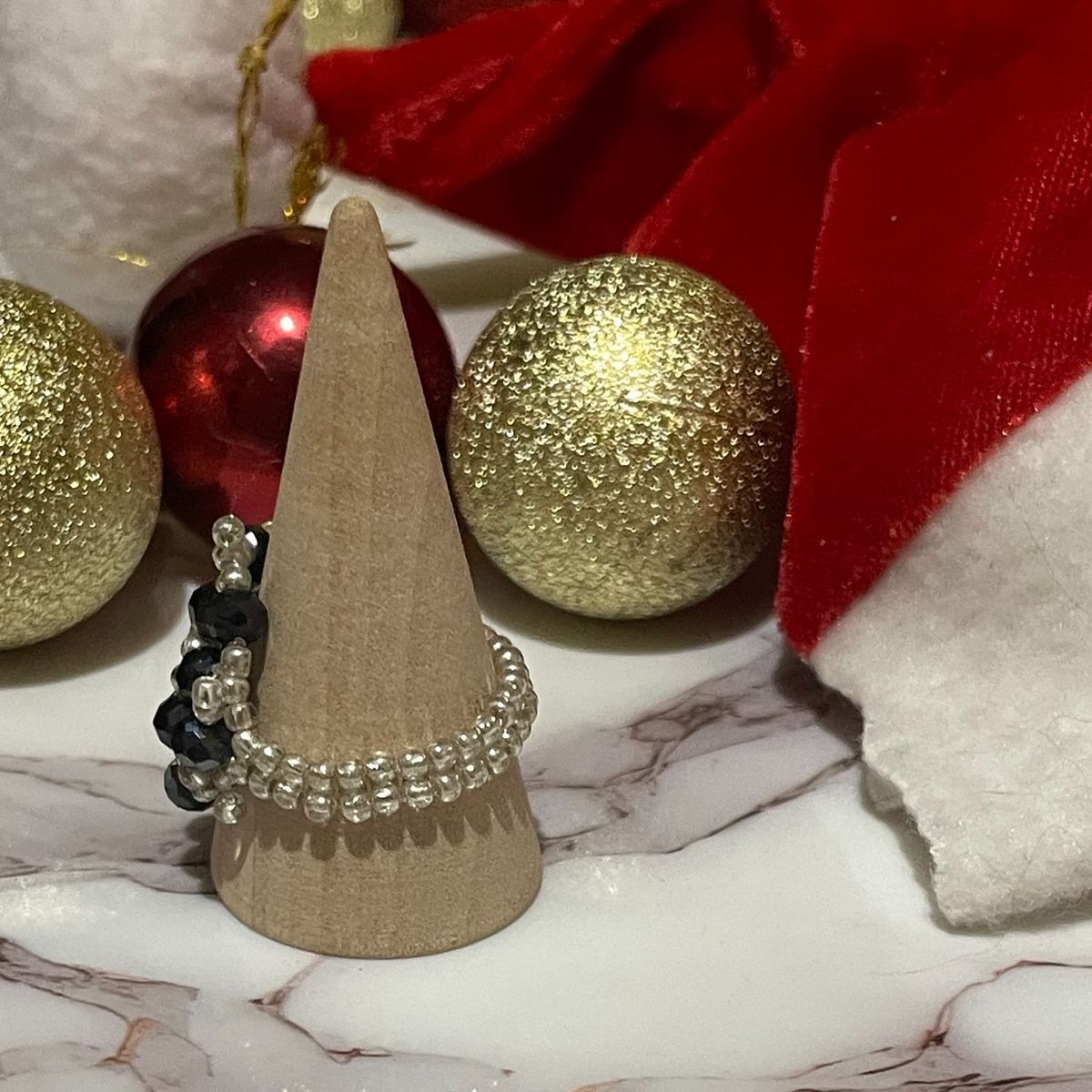 GENERICO - Anillo Brizz Con cristales Negro