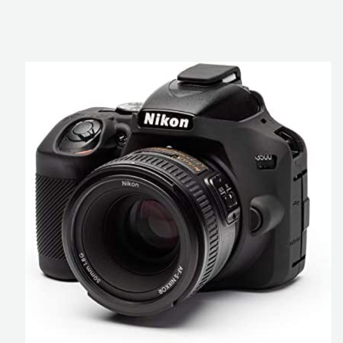 GENERICO - FUNDA SILICONA PARA NIKON D3500 COLOR NEGRO